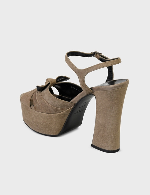женские коричневые Босоножки Saint Laurent Paris 4782-brown - фото-2