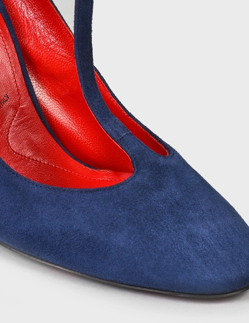 женские синие замшевые Туфли Cesare Paciotti CP-JQ32601-blue - фото-5