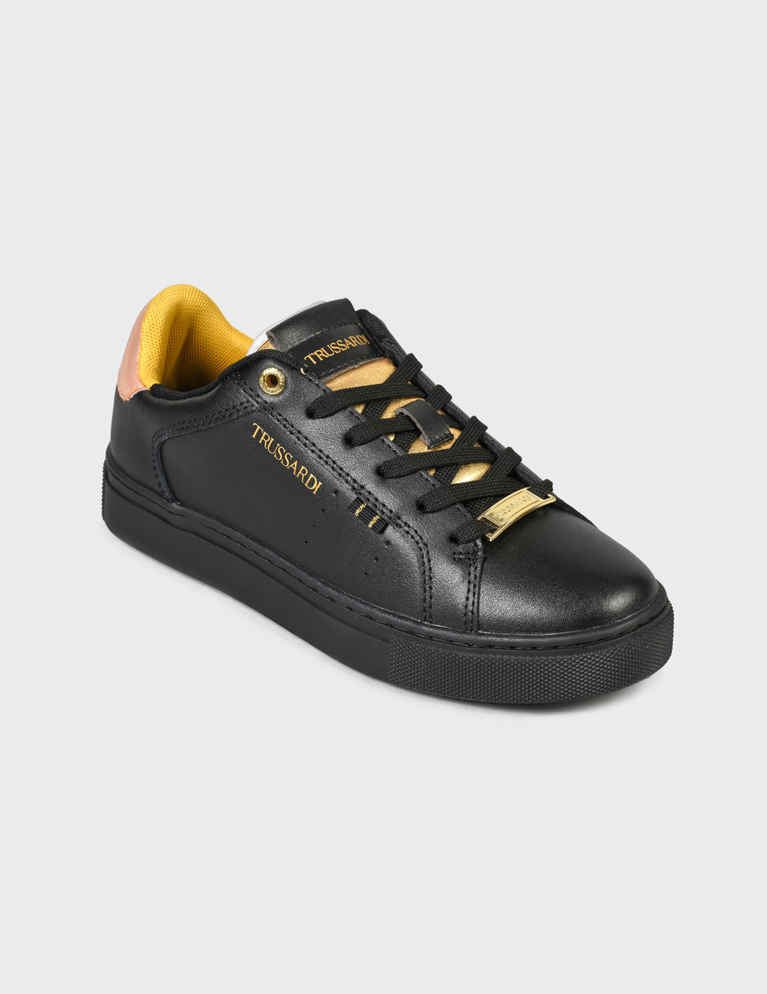 женские черные Кеды Trussardi AGR-79A007039Y099998-K316 - фото-2