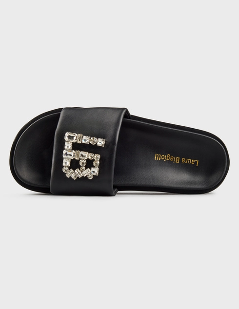черные женские Шлепанцы Laura Biagiotti 9074-strass_black 6682 грн