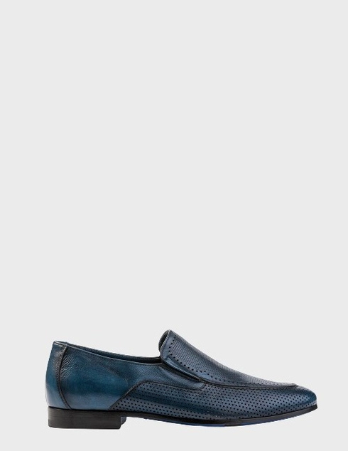 мужские синие кожаные Туфли Mario Bruni 64175 - фото-5