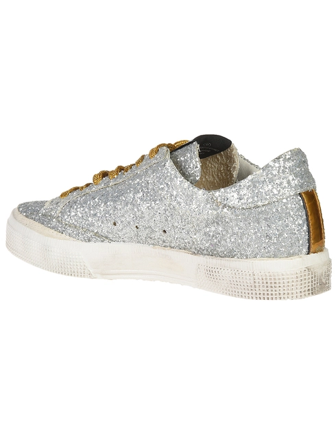 женские серебряные Кеды Golden Goose Deluxe Brand 127-001_silver - фото-2
