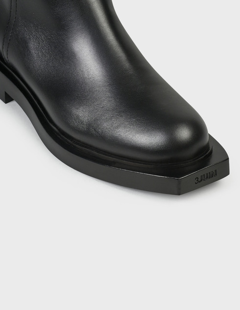 женские черные кожаные Ботинки 3juin 754-black - фото-5
