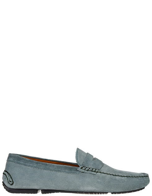 мужские голубые нубуковые Мокасины Fratelli Rossetti 28136-20811-blue - фото-5