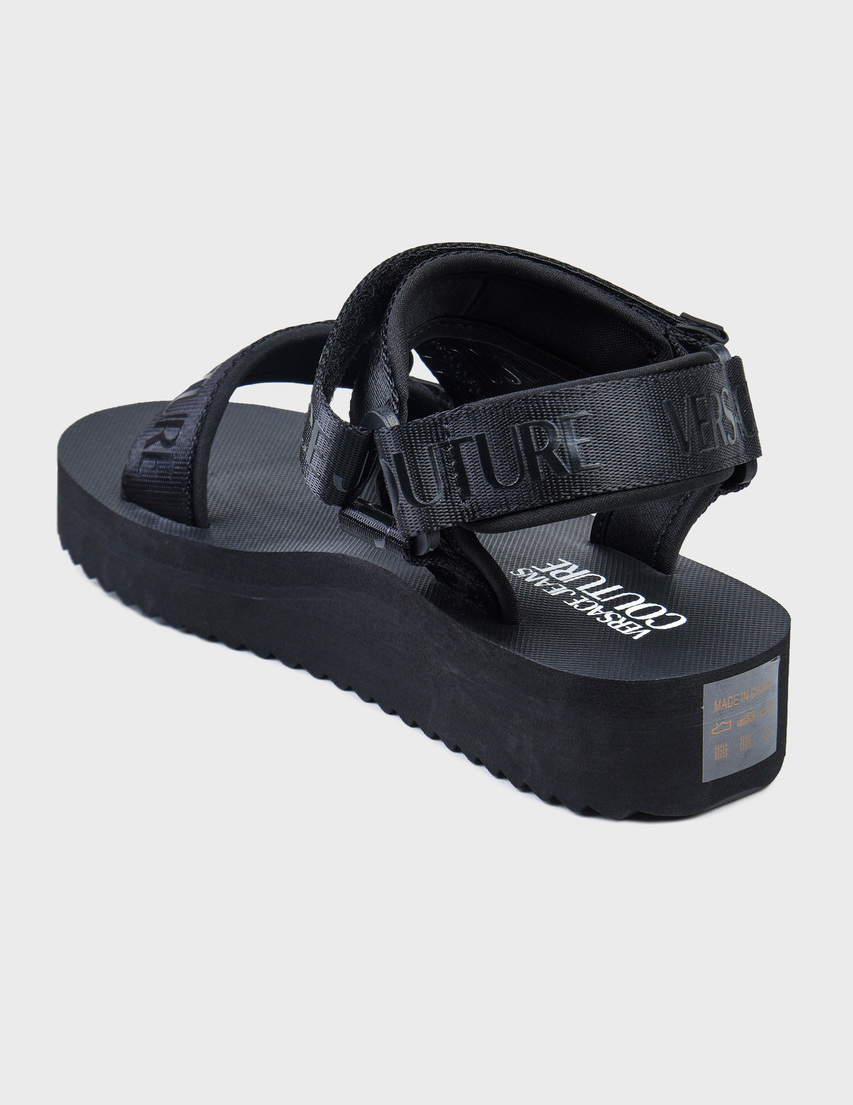 женские черные Босоножки Versace Jeans Couture 74VA3SX5ZS630-899 - фото-2