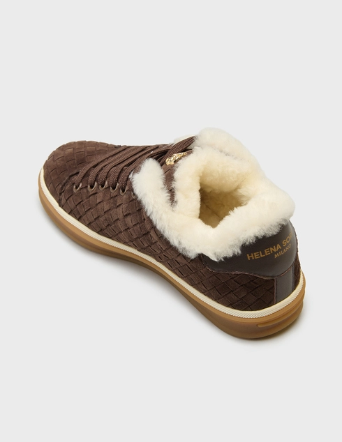 женские коричневые Кеды Helena Soretti DIXI-2705_brown - фото-2