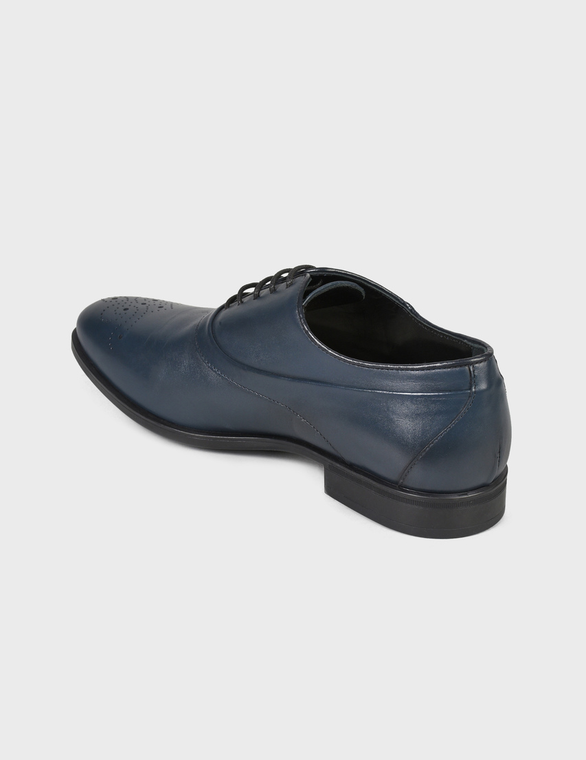 мужские синие Оксфорды Loriblu LB323BNAVY-blue - фото-2