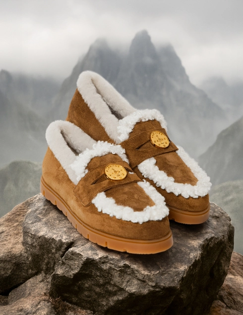 женские коричневые Лоферы Helena Soretti POLLI 26/05 - фото-6