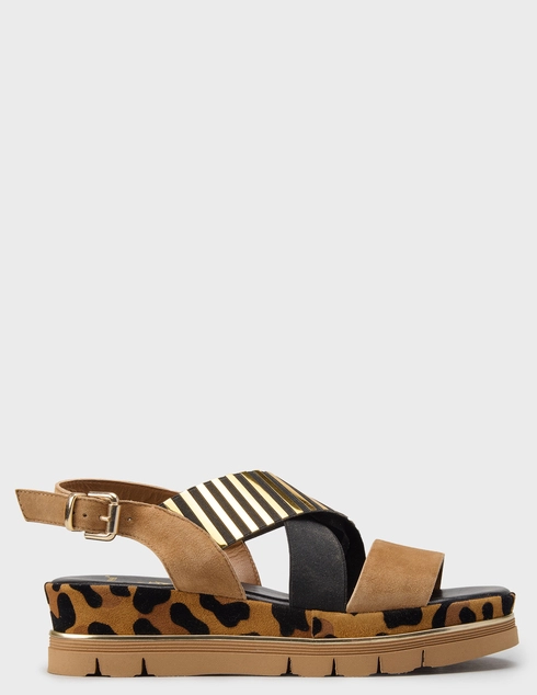 женские многоцветные замшевые Босоножки Luca Grossi 579_multi - фото-5