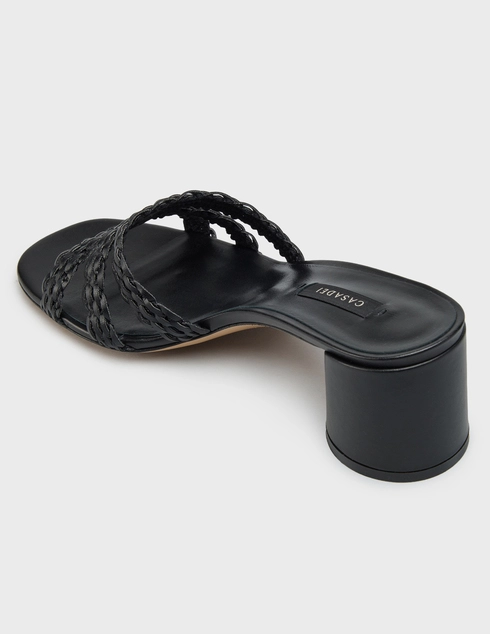 женские черные Шлепанцы Casadei 202_black - фото-2