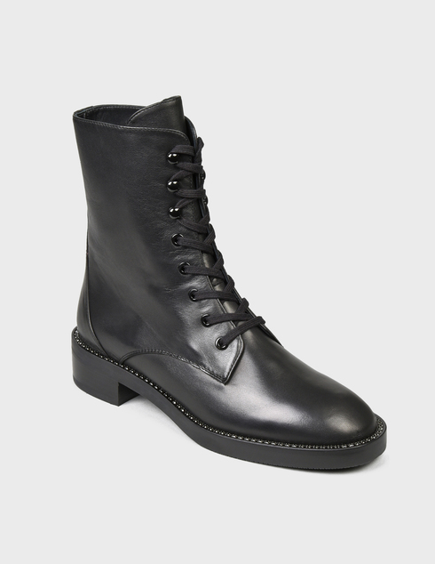 черные Ботинки Stuart Weitzman SW-AW21-SONDRA-SHINE-S6048-black