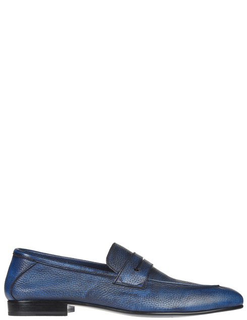 мужские синие кожаные Лоферы Fabi 9289_blue - фото-5