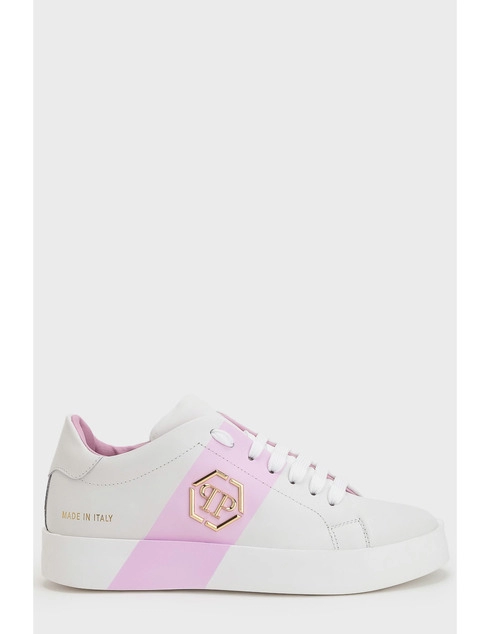 женские белые кожаные Кеды Philipp Plein PHILIPP_PLEIN_3946 - фото-5