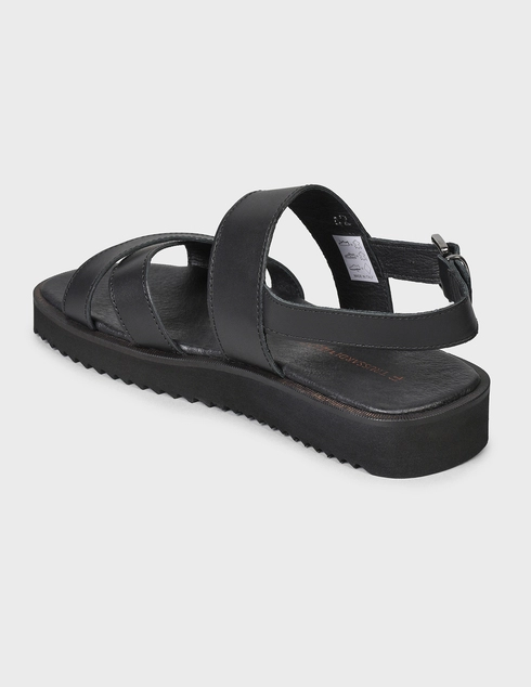 мужские черные Сандалии Trussardi 77A00254-K299-black - фото-2