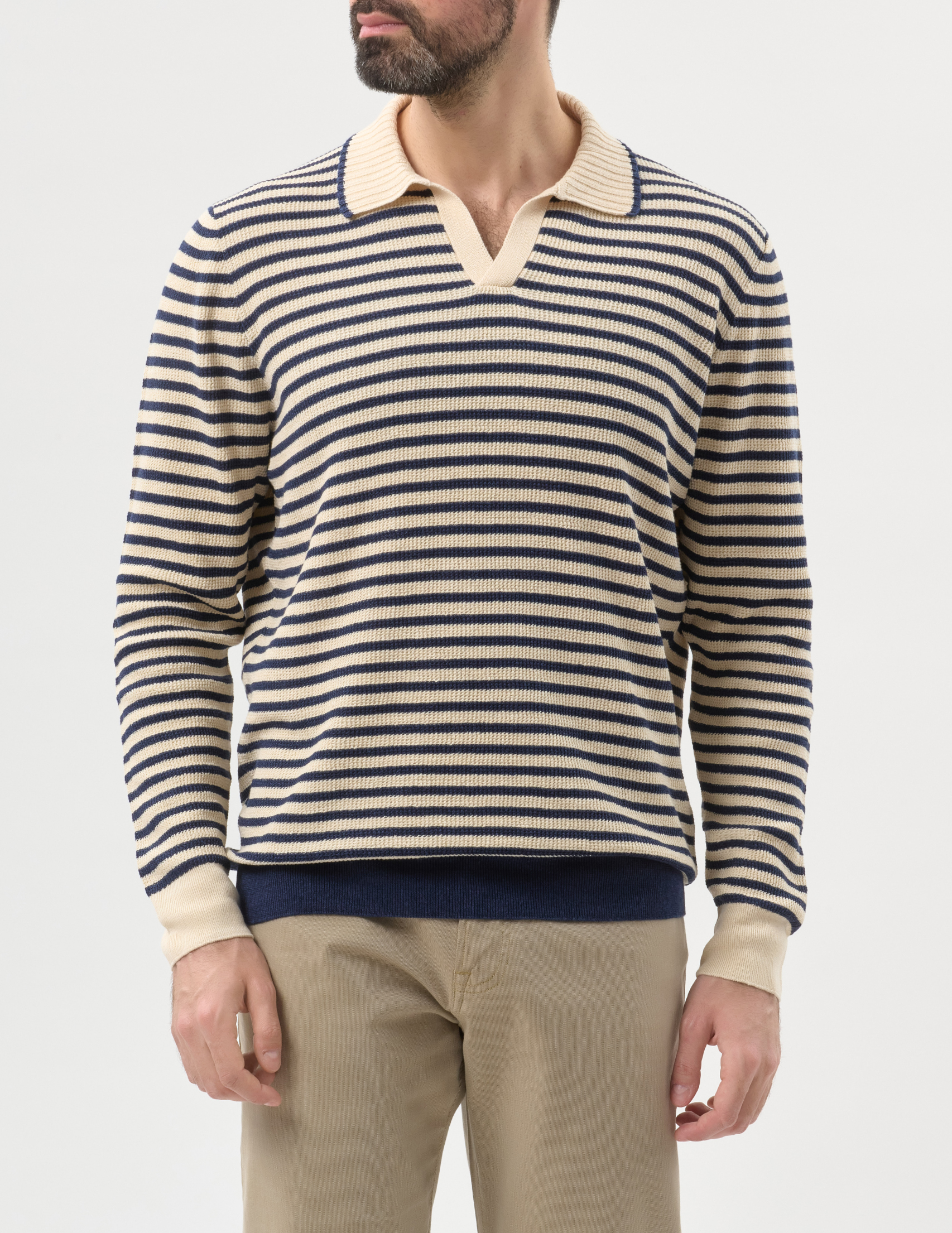 

Джемпер, Бежевый;молочный