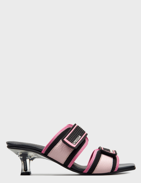 женские розовые кожаные Мюли Le Silla 2323_pink - фото-5