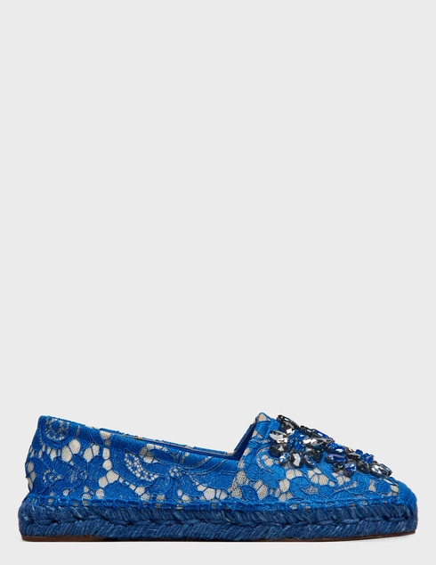 женские синие текстильные Эспадрильи Dolce & Gabbana CE0002-Blue - фото-5