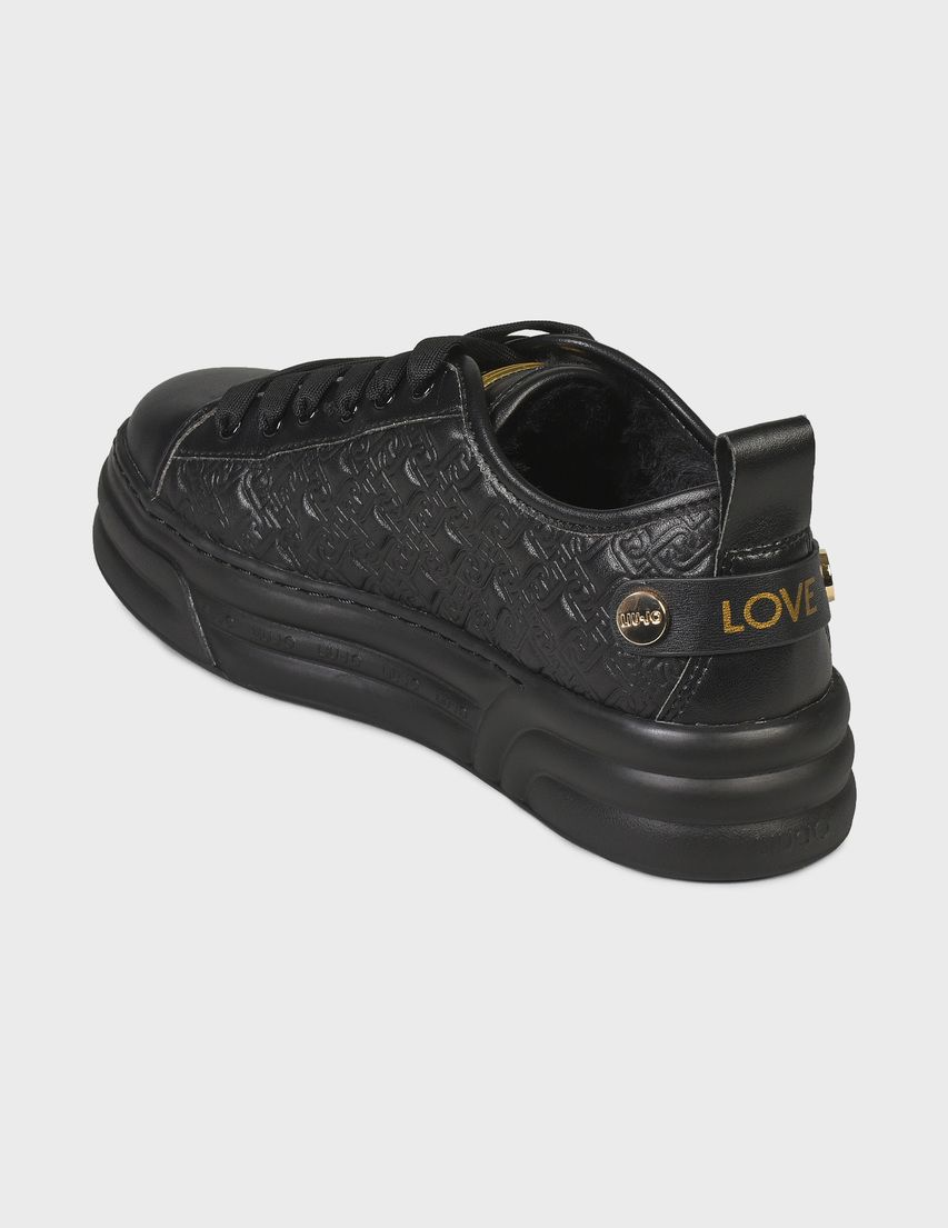 женские черные Кеды Liu Jo AGR-BF2069PX275-22222 - фото-2