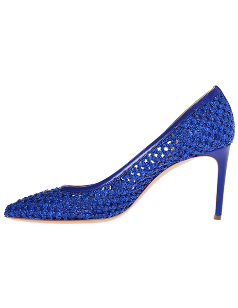 женские синие Туфли Casadei 354blue - фото-2