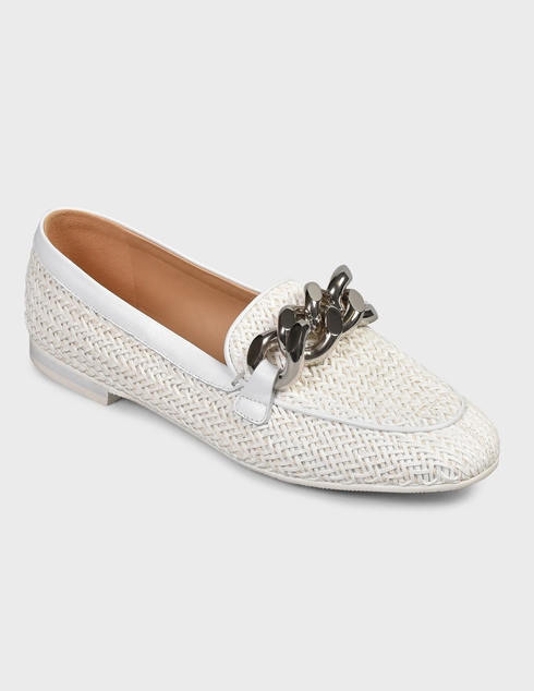 белые Лоферы Casadei 207-white