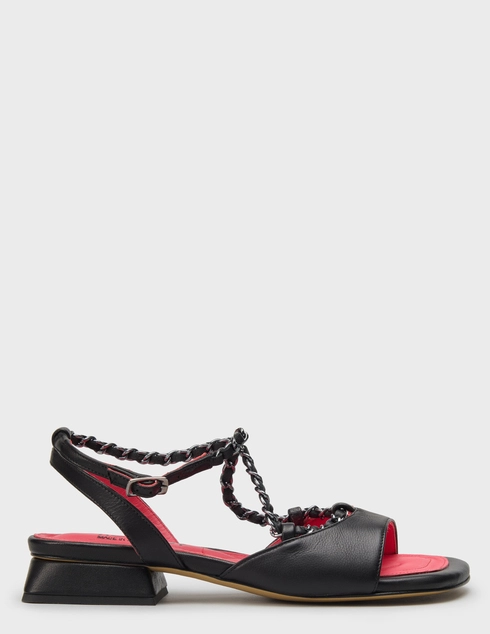женские черные кожаные Босоножки Ross Loy RL533_black - фото-5