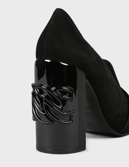 женские черные замшевые Туфли Casadei 785-black - фото-5