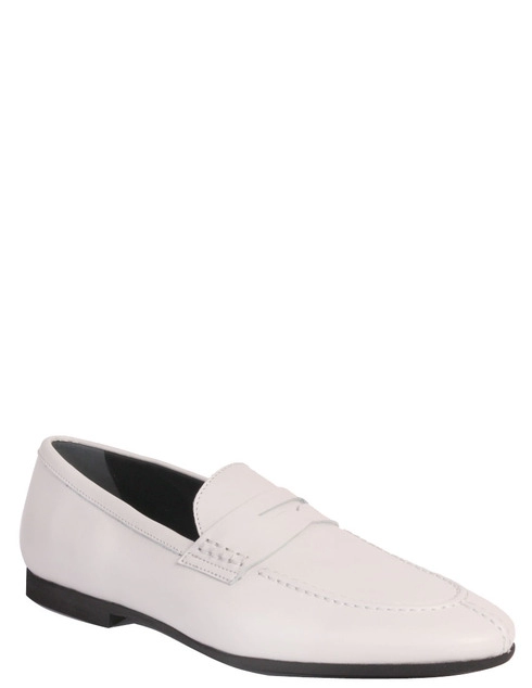 белые Лоферы Alberto Guardiani S68107milk