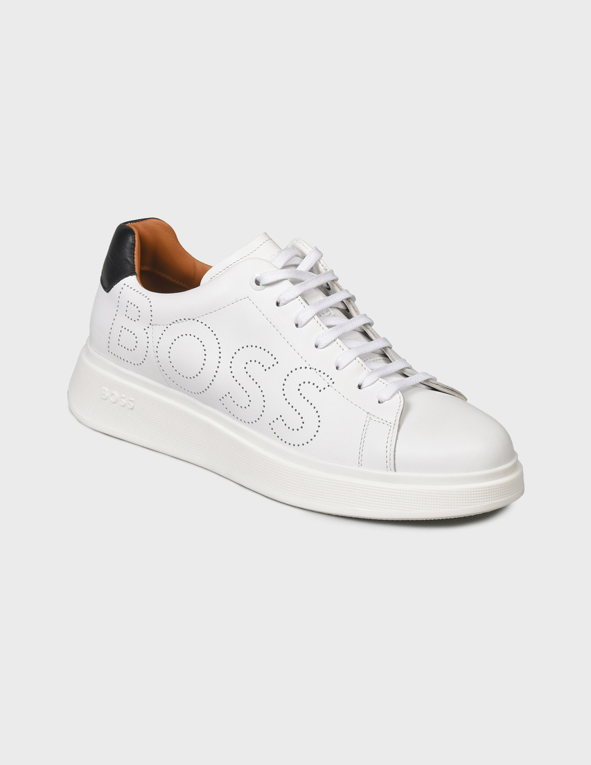 мужские белые Кеды Boss 5047094410240265-100 - фото-2