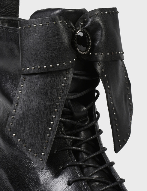 женские черные кожаные Ботинки MJUS 64202-black - фото-5