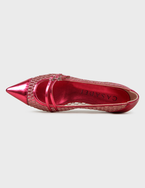 розовые женские Балетки Casadei 489-red 18617 грн