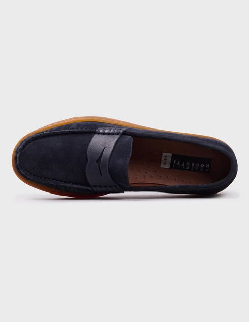синие мужские Лоферы Fratelli Rossetti 28176-blue 21785 грн