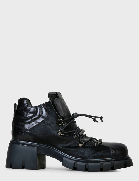 женские черные кожаные Ботинки Fru.It 6413-black - фото-5