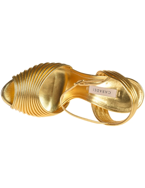 золотые женские Босоножки Casadei CAS9861_gold 13789 грн