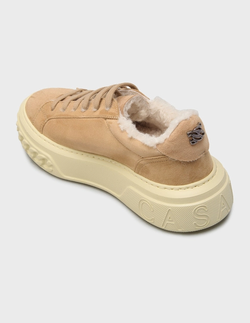 женские бежевые Кеды Casadei 977_beige - фото-2