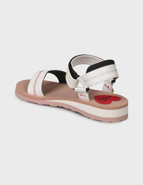 женские белые Сандалии Love Moschino 16013_whitepink - фото-2