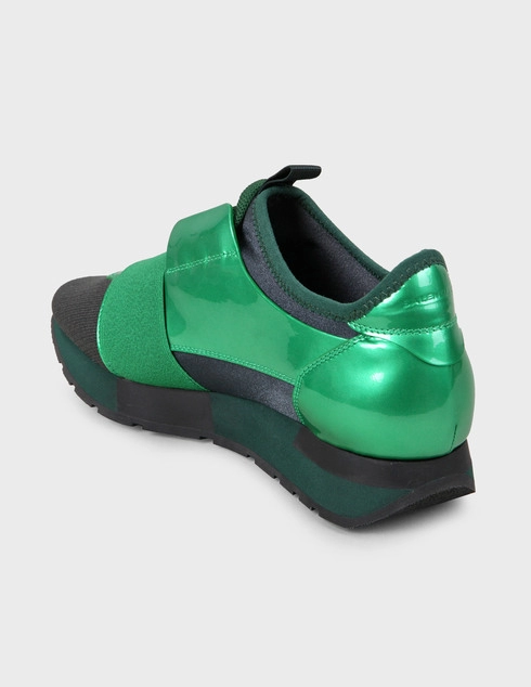 женские зеленые Кроссовки Balenciaga 4451-green - фото-2