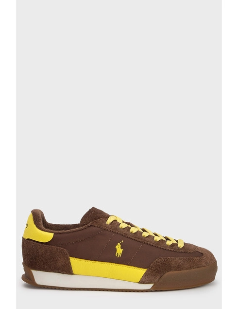 женские коричневые текстильные Кроссовки Polo Ralph Lauren RALPH_LAUREN_3680 - фото-5