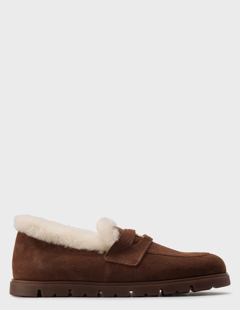 женские коричневые замшевые Лоферы Helena Soretti polli-2602_brown - фото-5