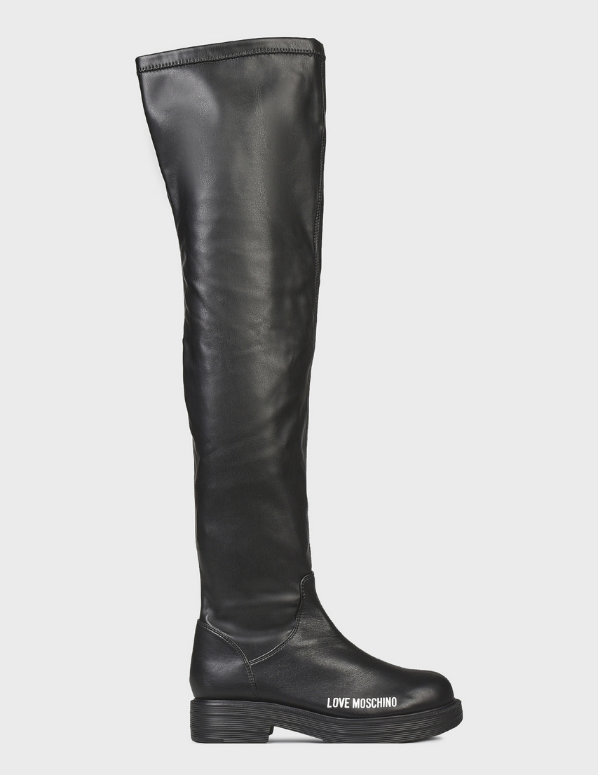 черные Ботфорты Love Moschino 26094_black размер - 40