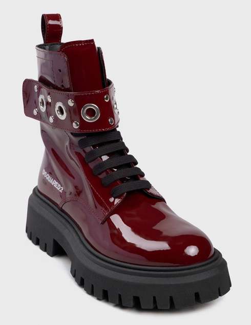 бордовые Ботинки Dsquared2 79351-L-bordo