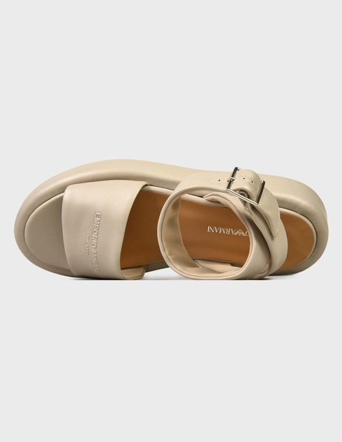 бежевые женские Сандалии Emporio Armani 807-0085_beigw 10836 грн