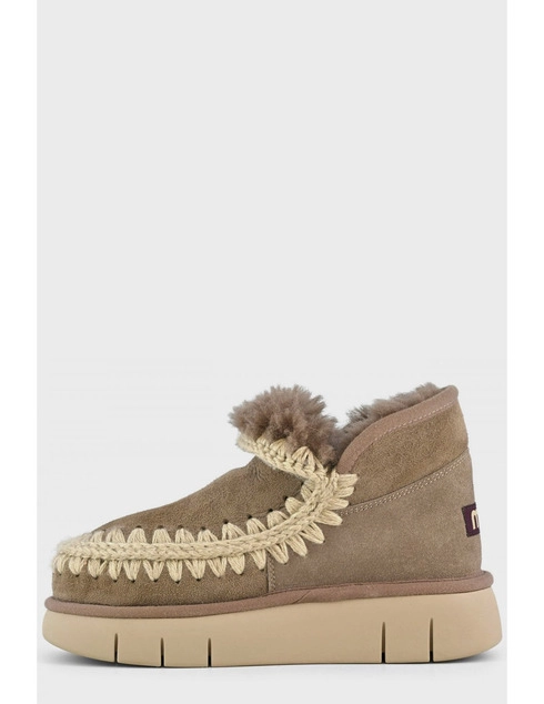 женские бежевые Угги Mou MOU_117 - фото-2