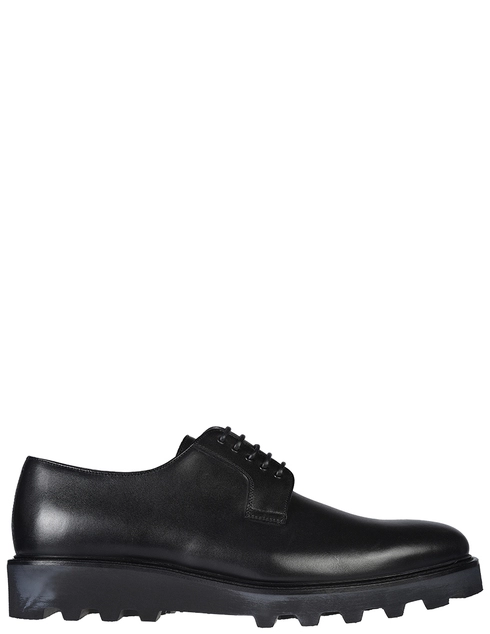 мужские черные кожаные Дерби A.Testoni 47406-98900_black - фото-5