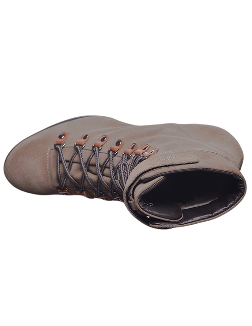 женские бежевые замшевые Ботинки Alberto Guardiani 47568-beige - фото-5