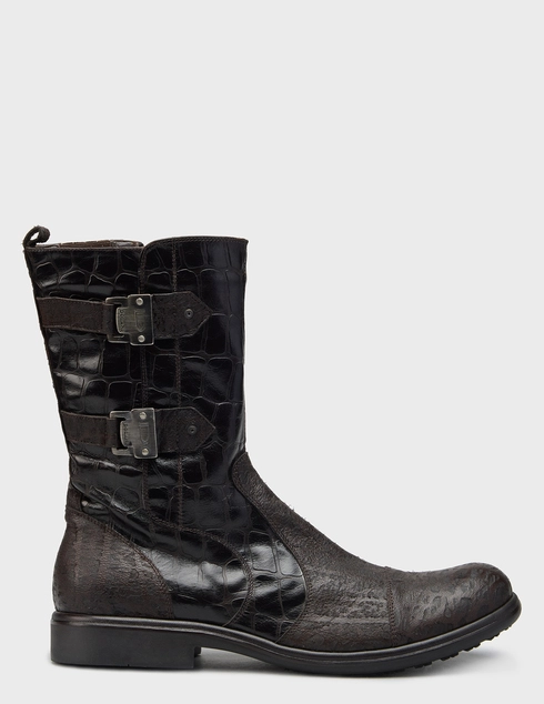 женские коричневые кожаные Ботинки Ernesto Dolani 8578_brown - фото-5