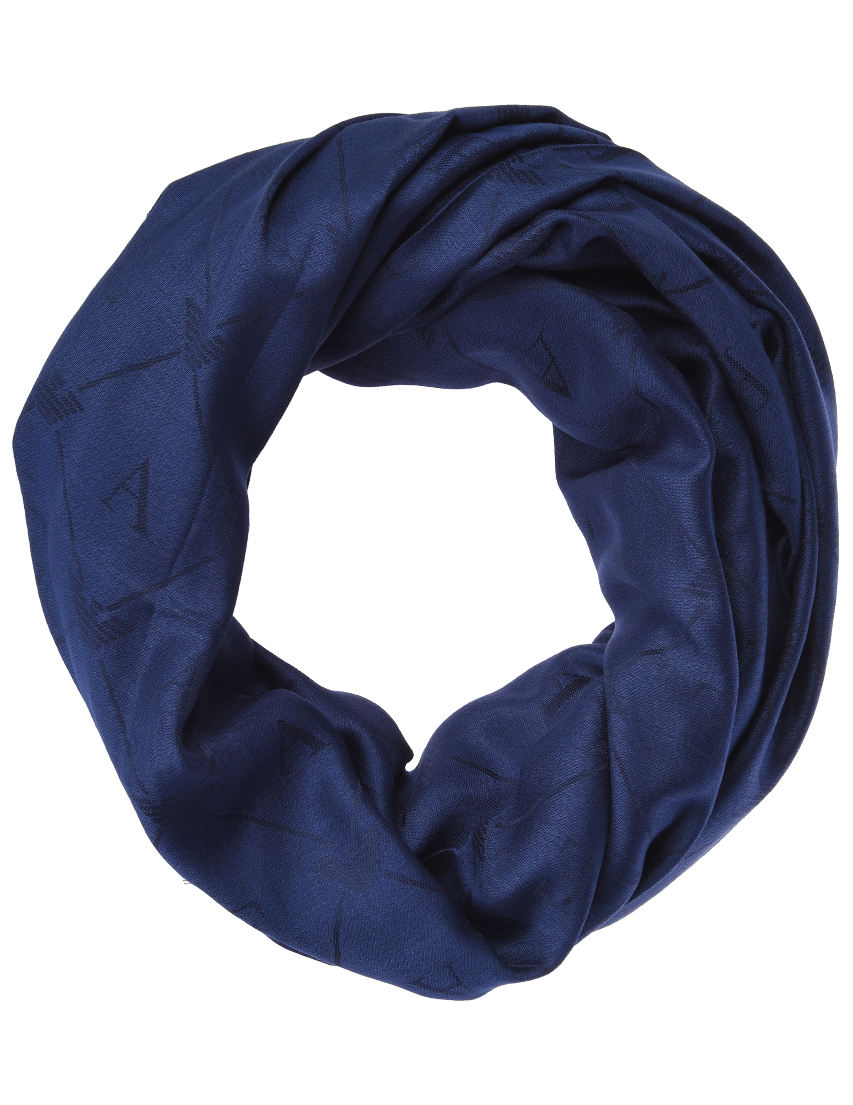 Темно синий шарф