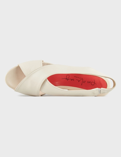 белые женские Босоножки Pas De Rouge 382_white 6985 грн