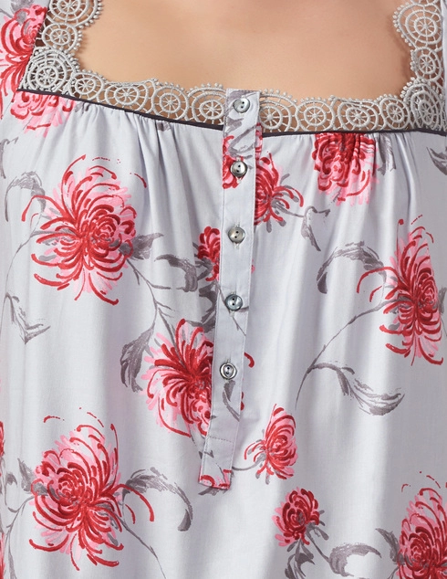 Nora Rose 1326-Floral-Print-gray фото-5