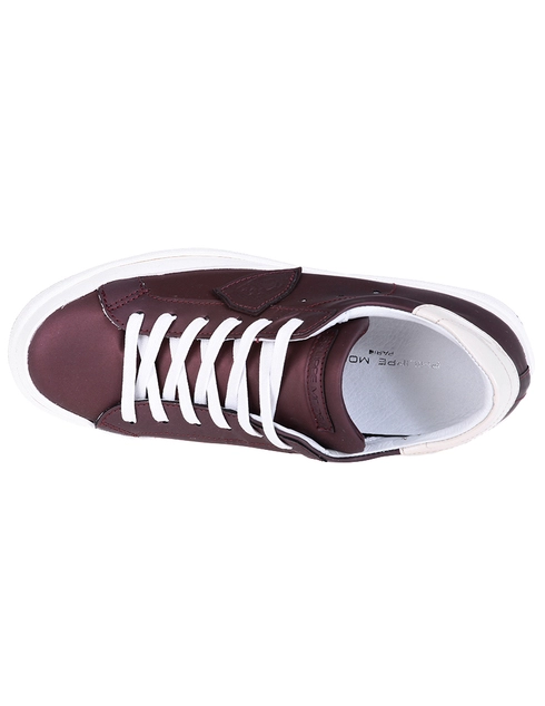 женские бордовые Кроссовки Philippe Model SCKLD-ML32 - фото-6