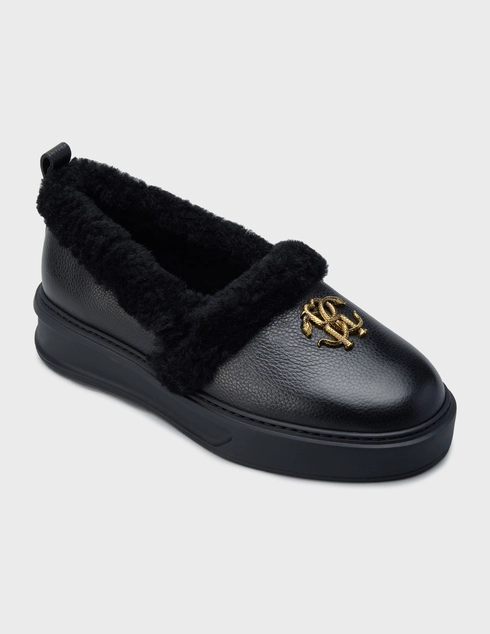 черные Слипоны Roberto Cavalli 29612-K_black